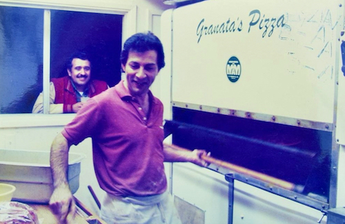 Picture of Granata's pizza oven, circa 1950s