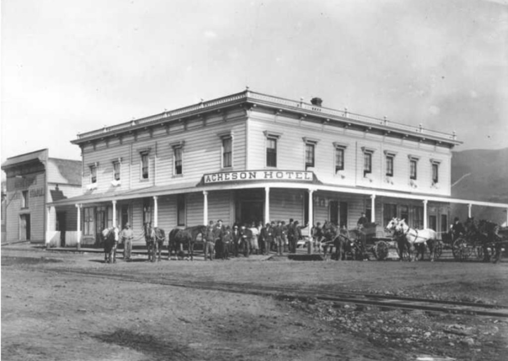 Picture of Acheson Hotel, NE corner Shattuck and University, 1888