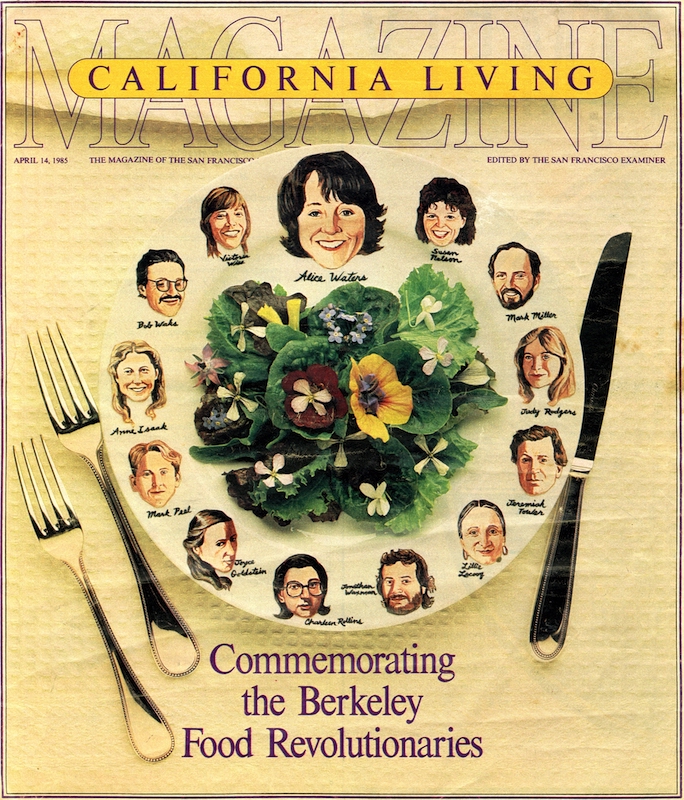 Cover or California Living issue on Berkeley food