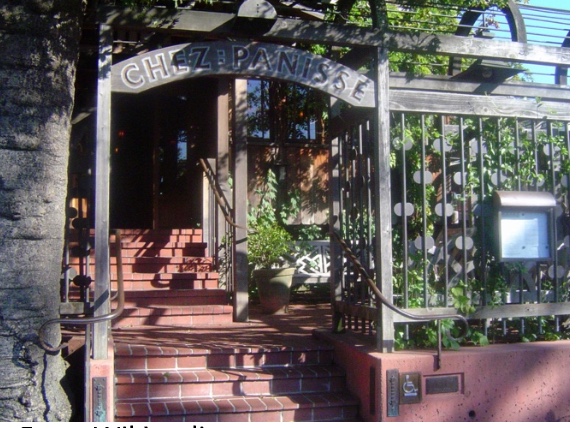 Picture of the entrance to Chez Panisse restaurant 