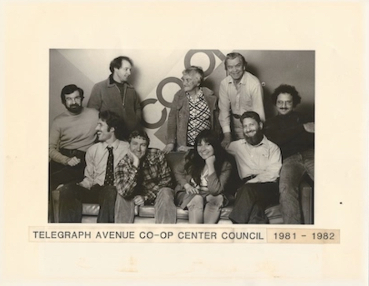 Picture of the Telegraph Ave Co-Op Center Council 1981-1982