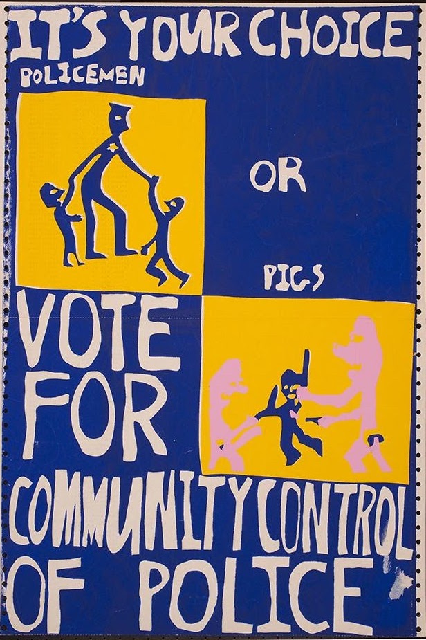 Flyer promoting Community Control of Police ballot measure