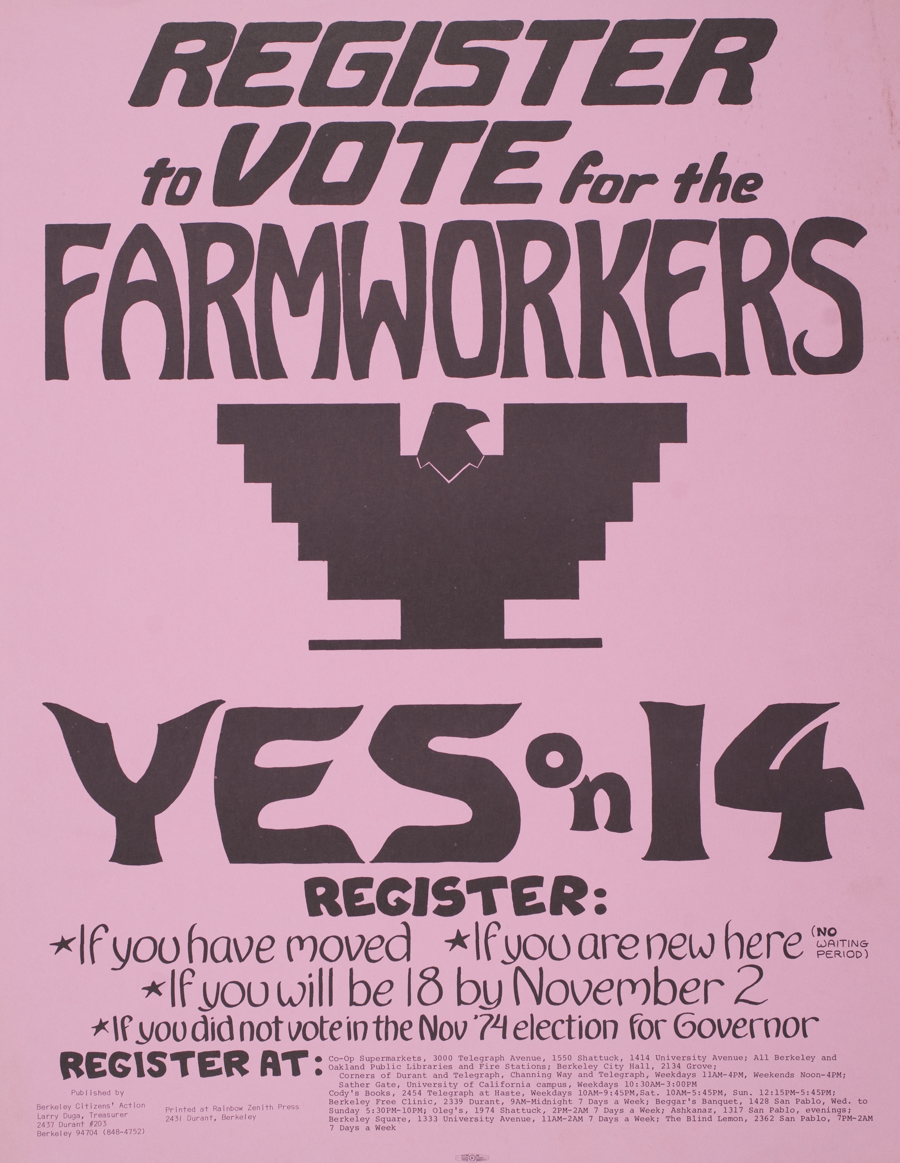 Poster Vote for the Farworkers