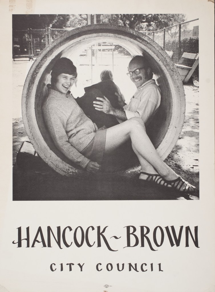 Picture of Hancock-Brown campaign flyer for city council
