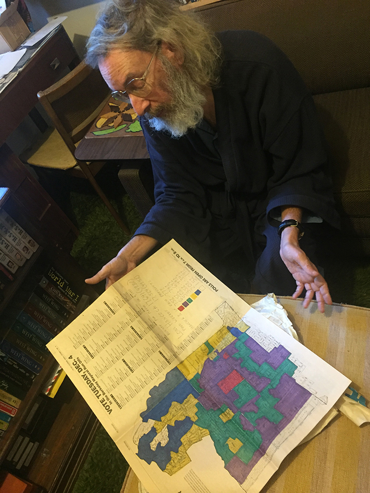 Picture of David Mundstock at his home, 2016. Photo by Lincoln Cushing